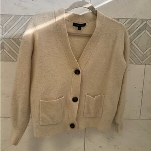 Banana Republic Cozy Cream Cardigan Sweater